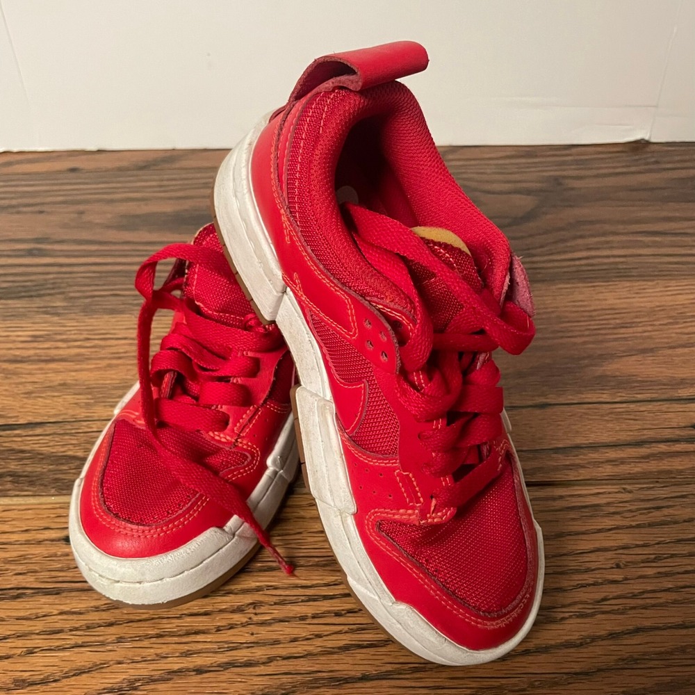 NIKE DUNK Low Disrupt University Red Shoes Size 5.5